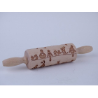 Poolse houten deegroller 23 cm.  NU VOOR €12.50 !! * Small -kip op stok *